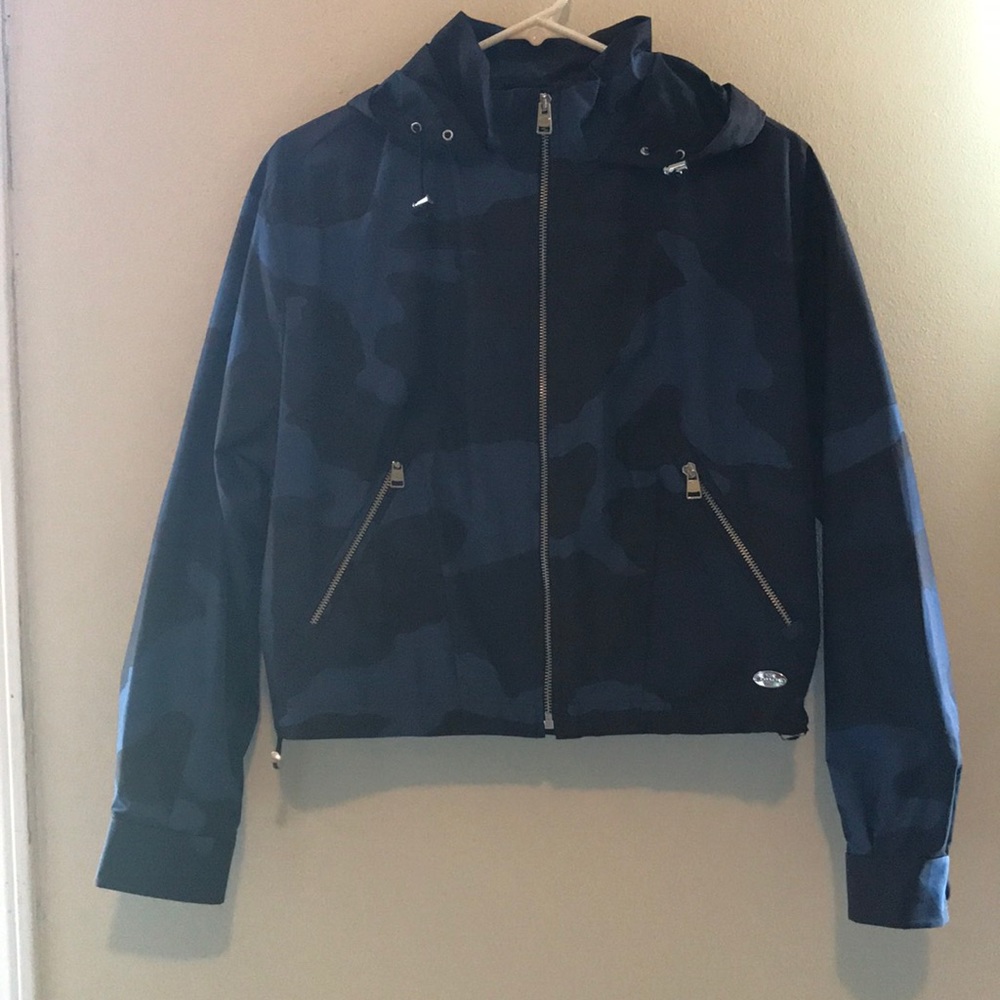 Coach blue camo windbreaker